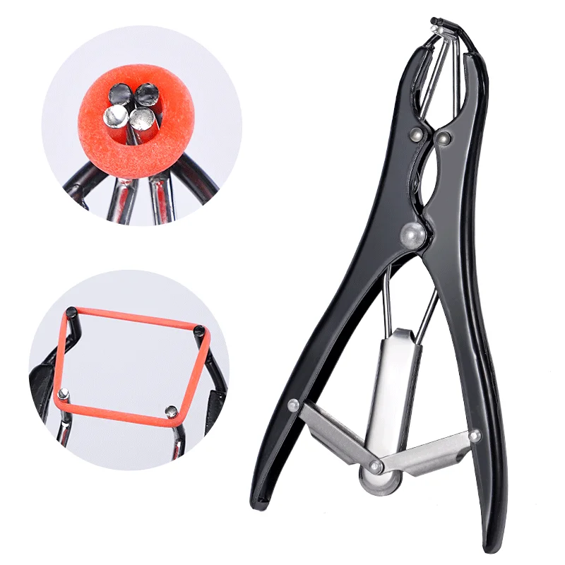 Pinzas de castración para ganado, cabra, cerdo, abrazadera de expansión, anillos de castración de goma elásticos, alicates de cola rota sin sangre para animales de granja - imagen 3