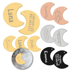 Etiqueta identificativa luna para perros y gatos – Placa de acero