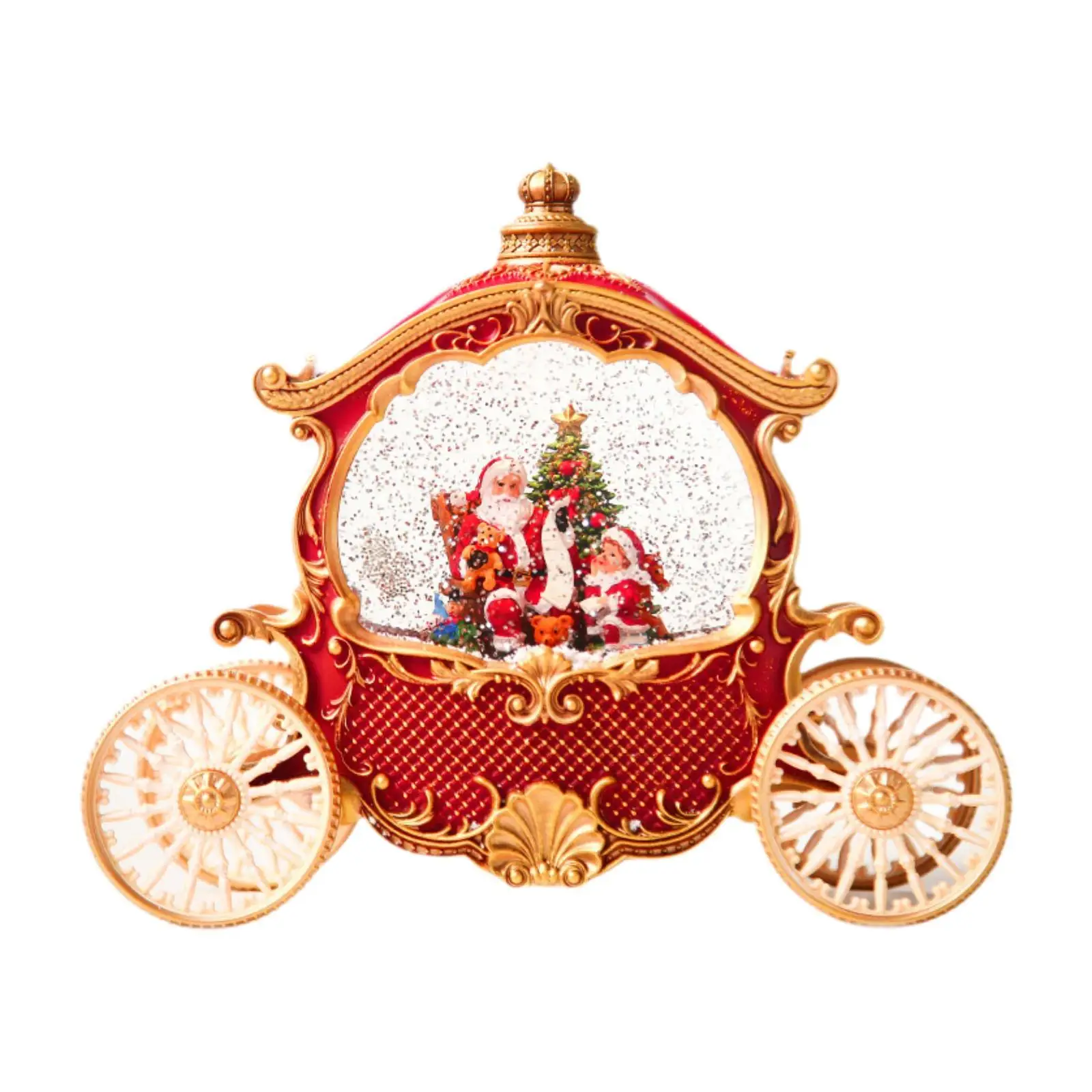 Christmas Snow Globe Craft Christmas Carriage Snow Globe for Valentine Gifts