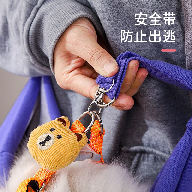 Bolsa de mensajero para mascotas, mochila portátil plegable para mascotas, bolso de hombro transpirable de gran capacidad para gatos - imagen 2