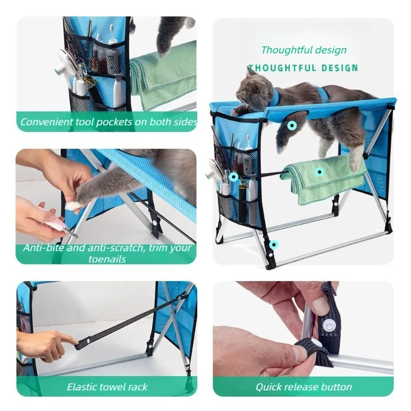 Mesa plegable baño gatos perros pequeños cinturones antideslizantes - imagen 4