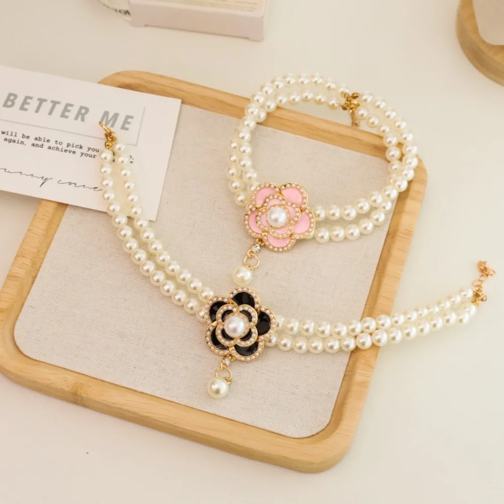 Collar para gatos y perros vintage floral sin cascabel – Elegante - imagen 3