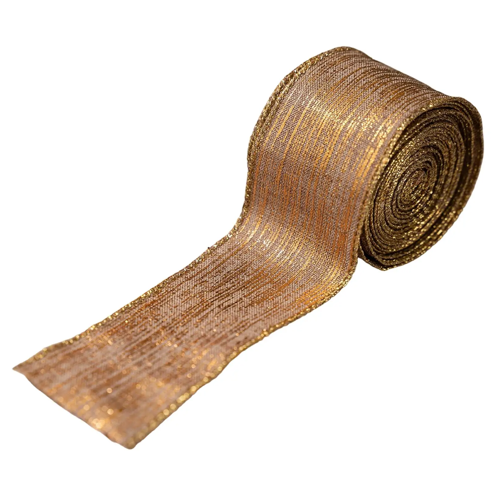 Cinta navideña de lino, cintas navideñas de 5cm de ancho, decoraciones para el hogar, diseño de atmósfera, decoración DIY para corona de árbol de Navidad