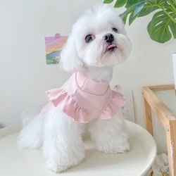 Jersey de rayas con cuello alto para perros pequeños y gatos – Invierno