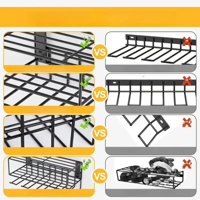Organizador de herramientas eléctricas de montaje en pared, estante de herramientas de alta resistencia, estante de almacenamiento de herramientas eléctricas, estante de herramientas de 3 capas, estante de almacenamiento de Taladro Inalámbrico - imagen 2
