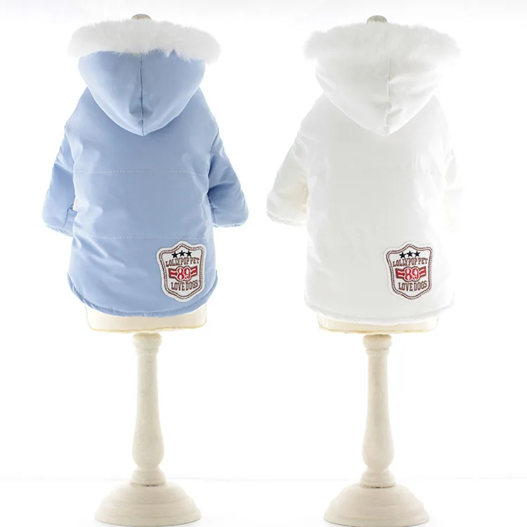 Abrigo de felpa con capucha para perro, Parkas para perro, oso de peluche, abrigo para gato, ropa para cachorro, chaqueta para perros pequeños, Otoño e Invierno - imagen 4