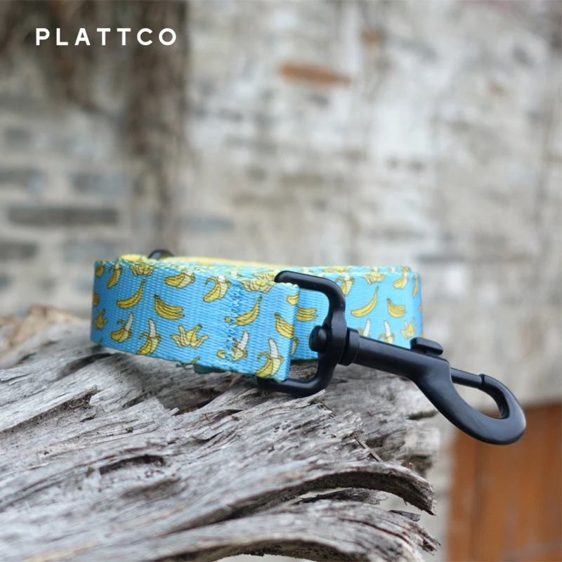 PLATTCO Correa para perro de diseño único BANCING BANANA conveniente para caminar al perro accesorio para perros pequeños, medianos y grandes 5 tamaños PDL327 - imagen 2