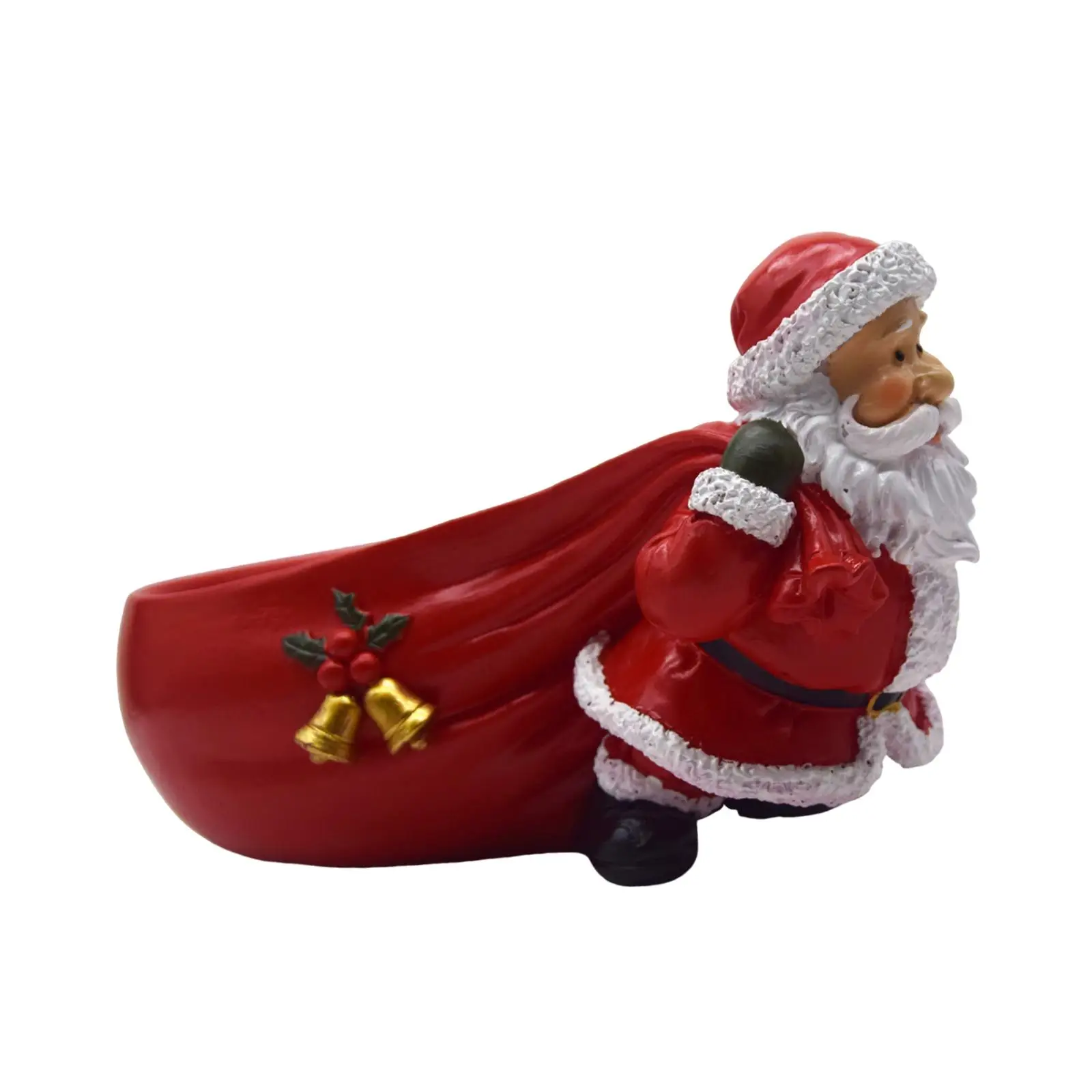Christmas Sculpture Gift Santa Claus Statue for Desktop Bookshelf Bedroom