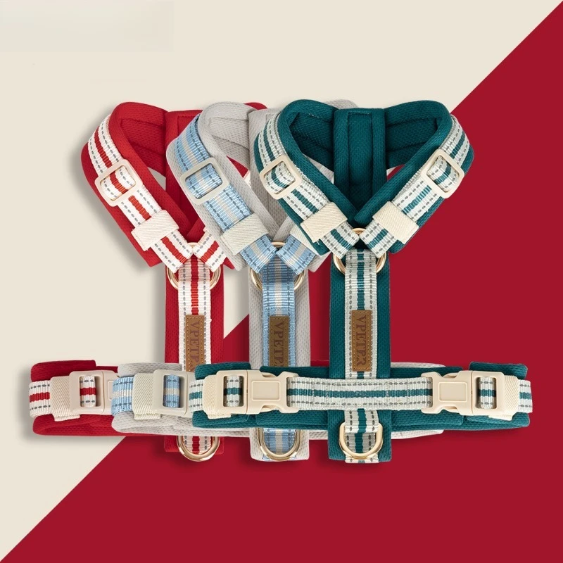 Arnés ajustable para perros en forma de Y, correas reflectantes suaves y transpirables para el pecho, Collar cómodo, resistente y duradero - imagen 2