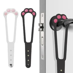 Pestillo de soporte para puerta de gato, Tope de puerta ajustable para perro, cerradura de puerta elástica, correa de pestillo flexible que mantiene el perro se entre en suministro de puerta de mascotas