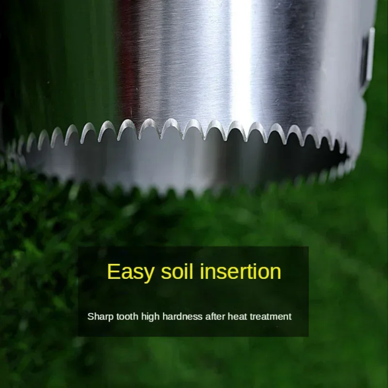 Vajilla de plántulas de acero inoxidable engrosada, herramienta para plantar agujeros de excavación, pala para jardín de verduras, semillas para plantar - imagen 4