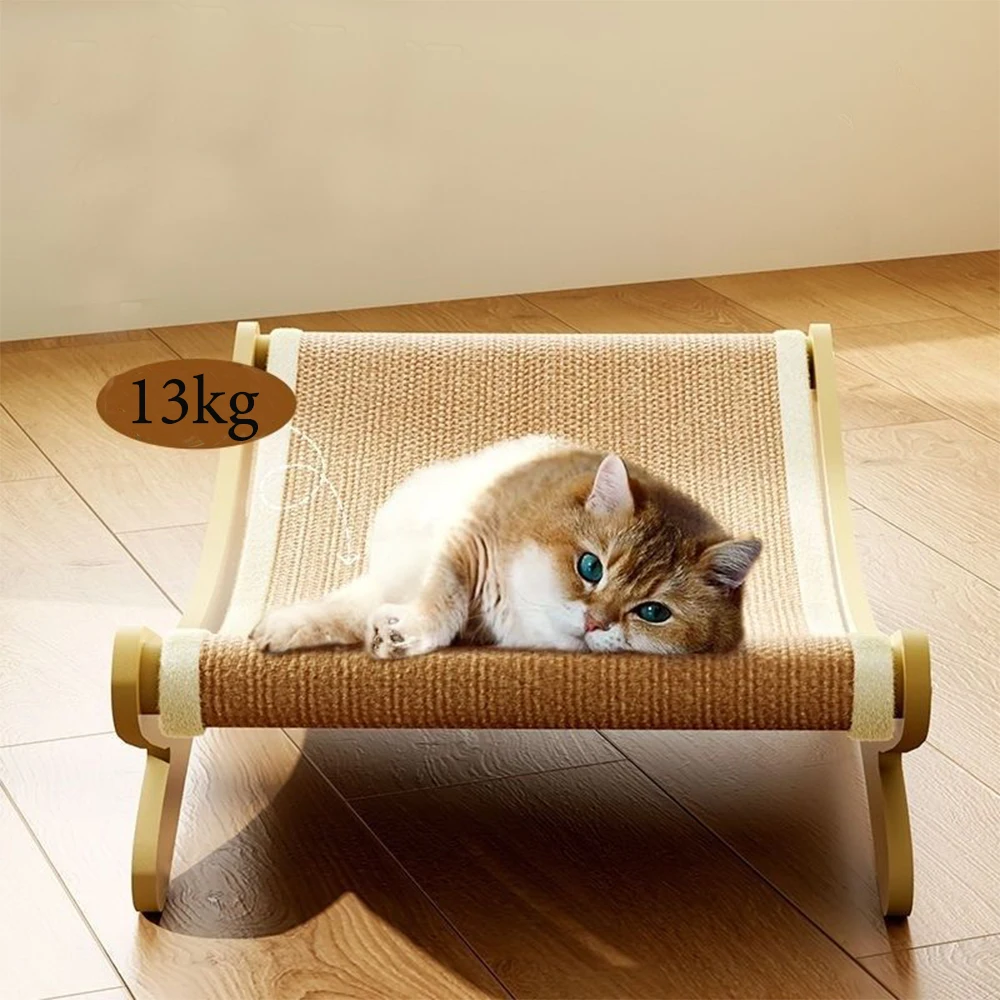 Almohadillas de madera para rascar gatos, tablero rascador desmontable resistente al desgaste para gatos, cama multifunción para gatos, juguetes para moler gatos - imagen 3