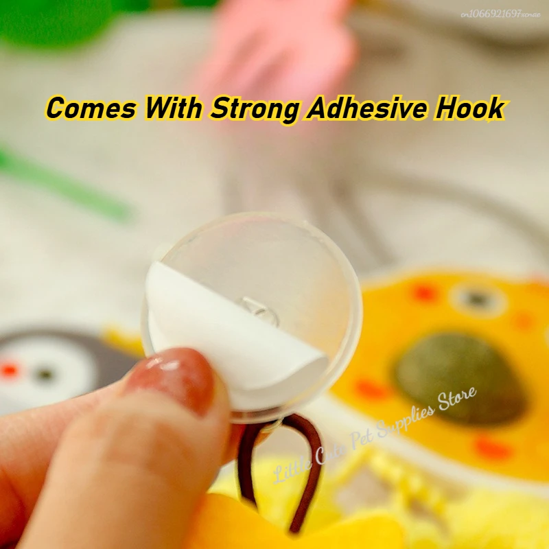 Juguete para mascotas y gatos, puerta colgante para aliviar la depresión, cuerda elástica colgante, pluma, palo de juego, campana, araña, Gatos, Для.). - imagen 3