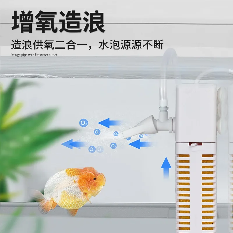 Bomba sumergible pequeña multifuncional, bomba de circulación integrada, filtro de oxígeno para fabricación de ondas, filtro Usb silencioso tres en uno - imagen 4
