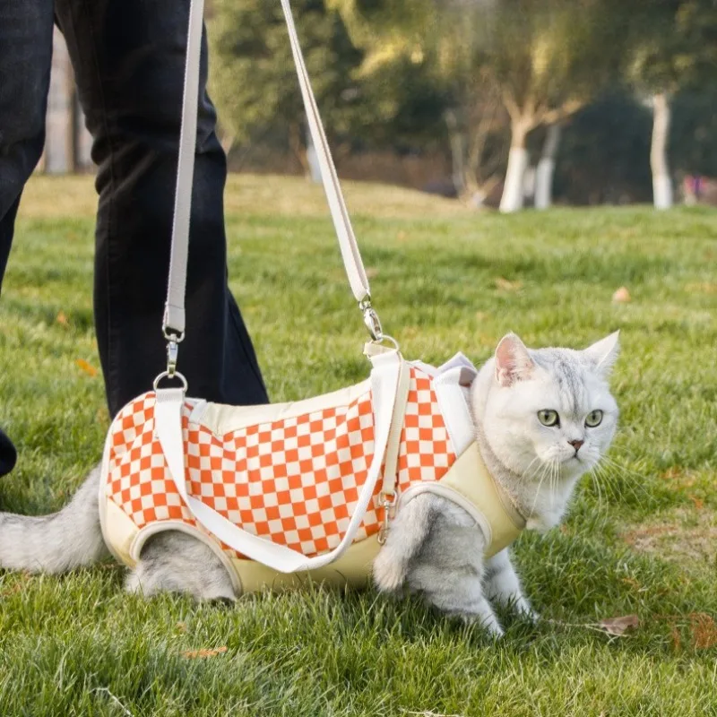 Bolsas de transporte de lados blandos para gatos, bolso de lona portátil para exteriores, suministros de viaje para cachorros y gatitos, eslingas de pasta de transporte para perros - imagen 2