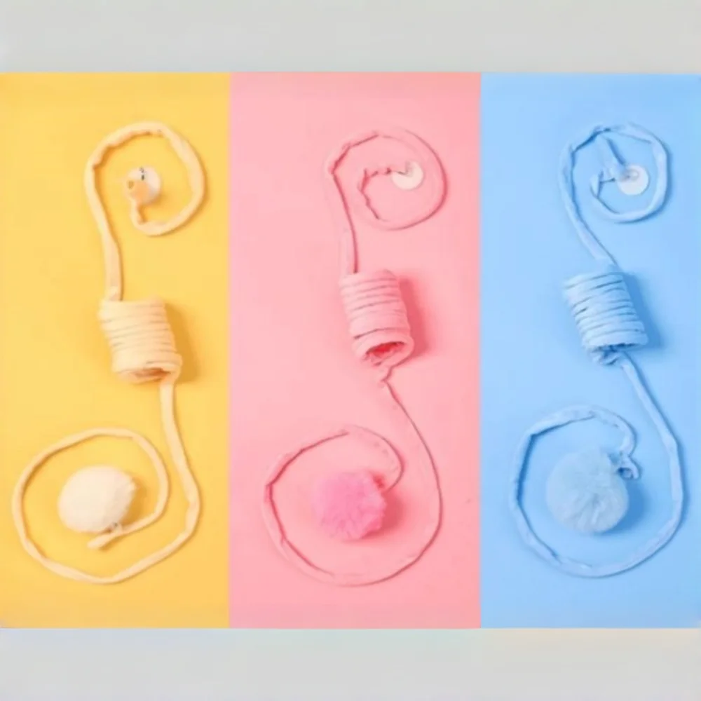 Juguete de pared para gatos con bola de peluche – Diversión para autoentretenimiento - imagen 4