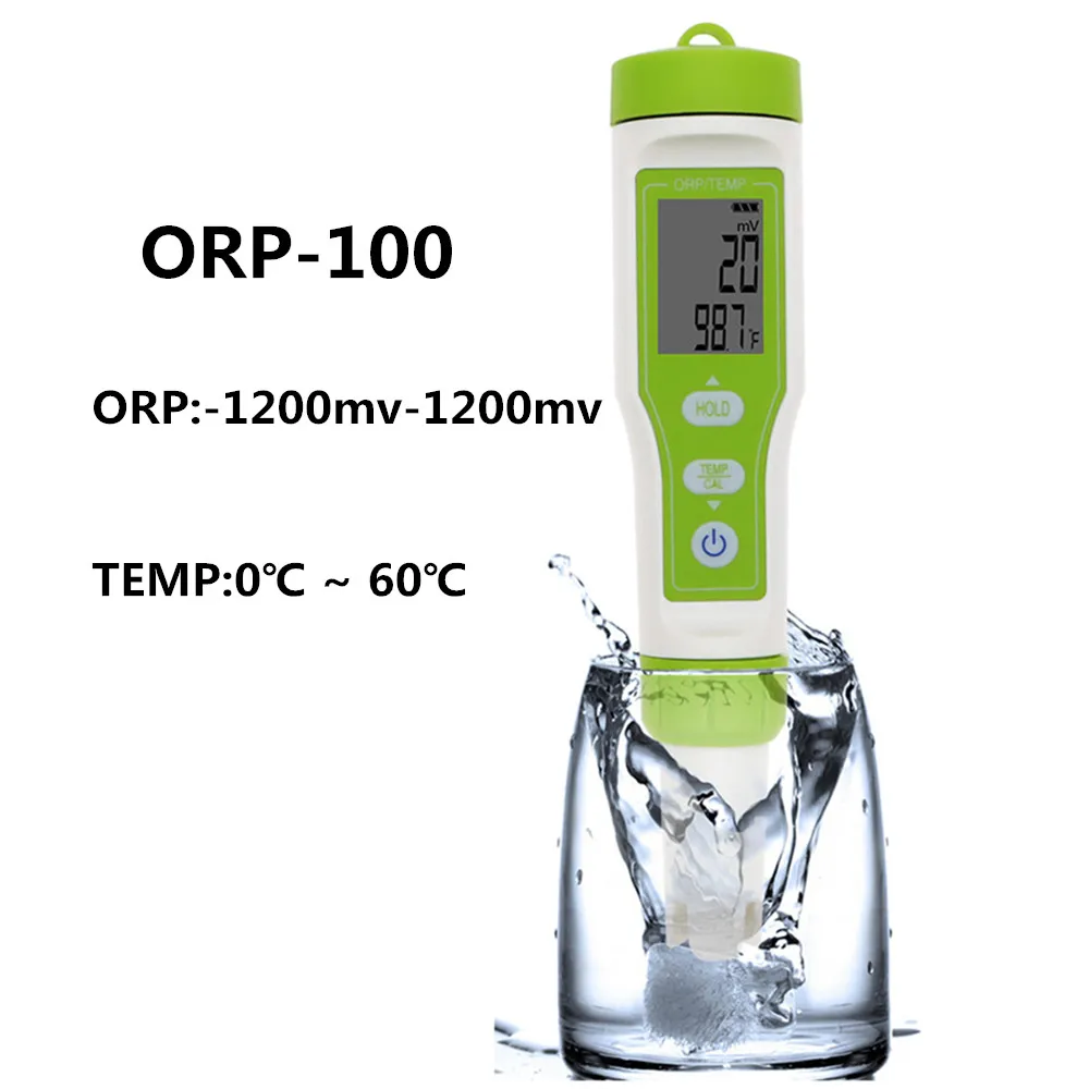 Medidor ORP-100 ORP Digital portátil 2 en 1, probador de temperatura ORP, probador Redox, Detector de calidad del agua, pluma de prueba ORP para beber agua y piscina - imagen 2