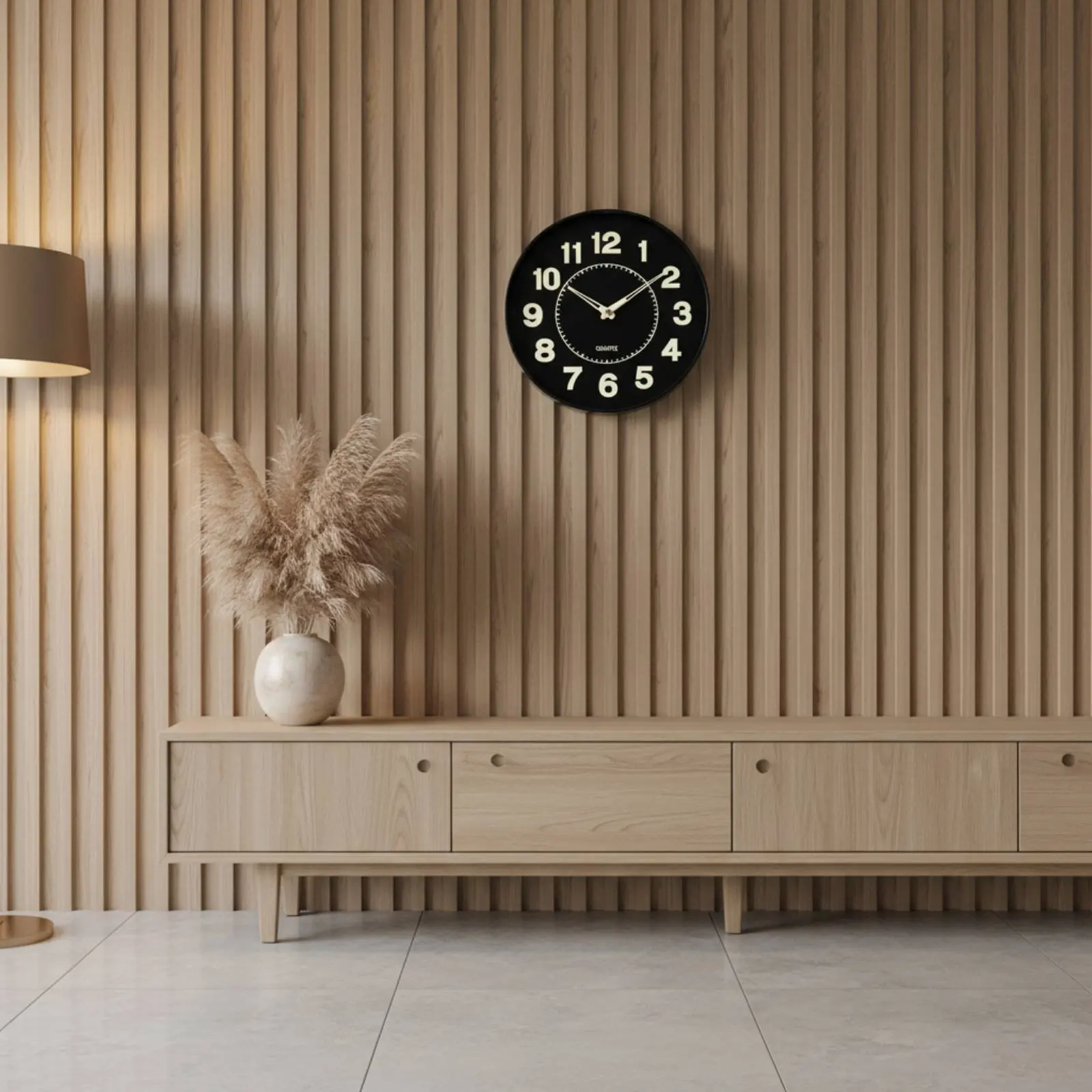 Reloj de pared luminoso con números grandes visibles en la oscuridad - imagen 3