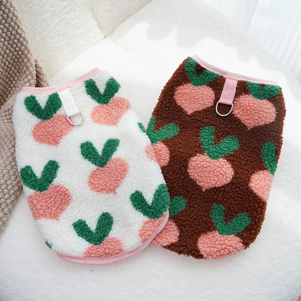 Chaleco polar para perro, sudadera cálida, jersey para cachorro, abrigo con correa, anillo en D, suéteres para perro salchicha, ropa Yorkie para perros pequeños y medianos - imagen 3