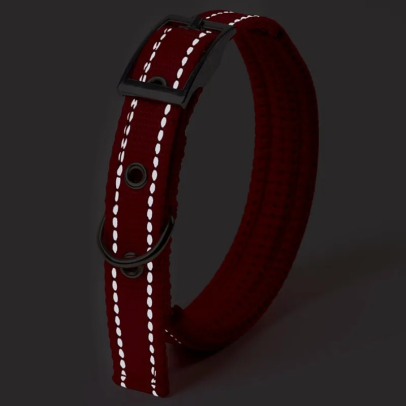 Collar para perro, collares ajustables para mascotas, Collar reflectante para perros, Protector de cuello, collares de nailon para entrenamiento de caminar, accesorios para mascotas - imagen 3