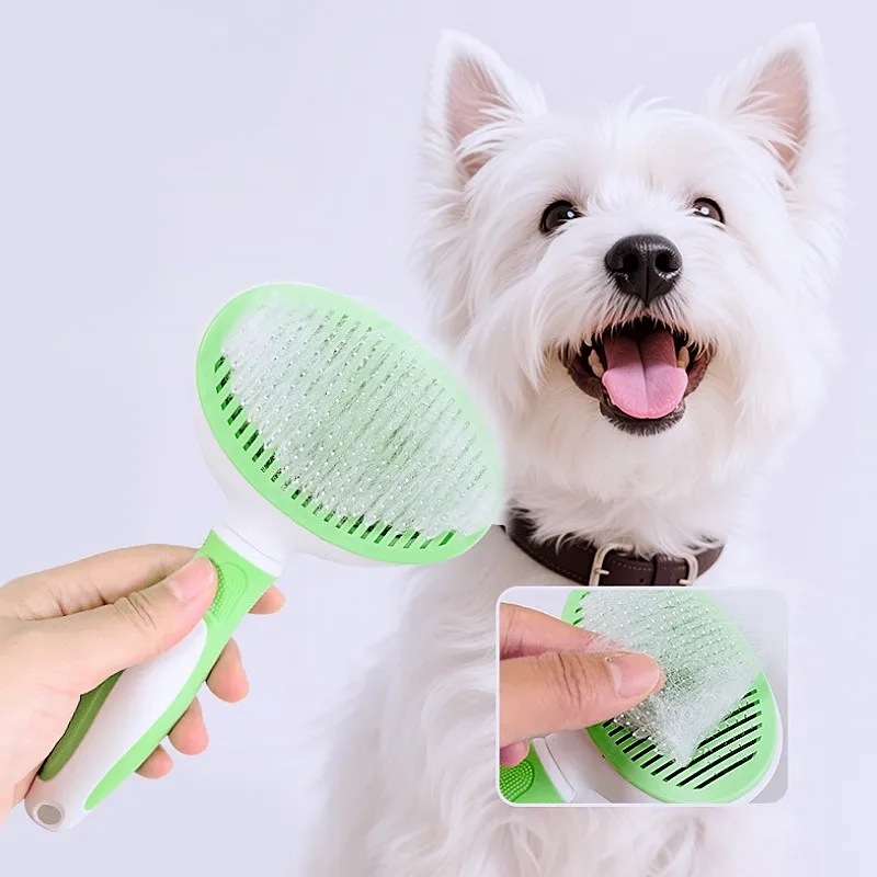 Cepillo automático para gatos y perros - autolimpiante, elimina pelo - imagen 2