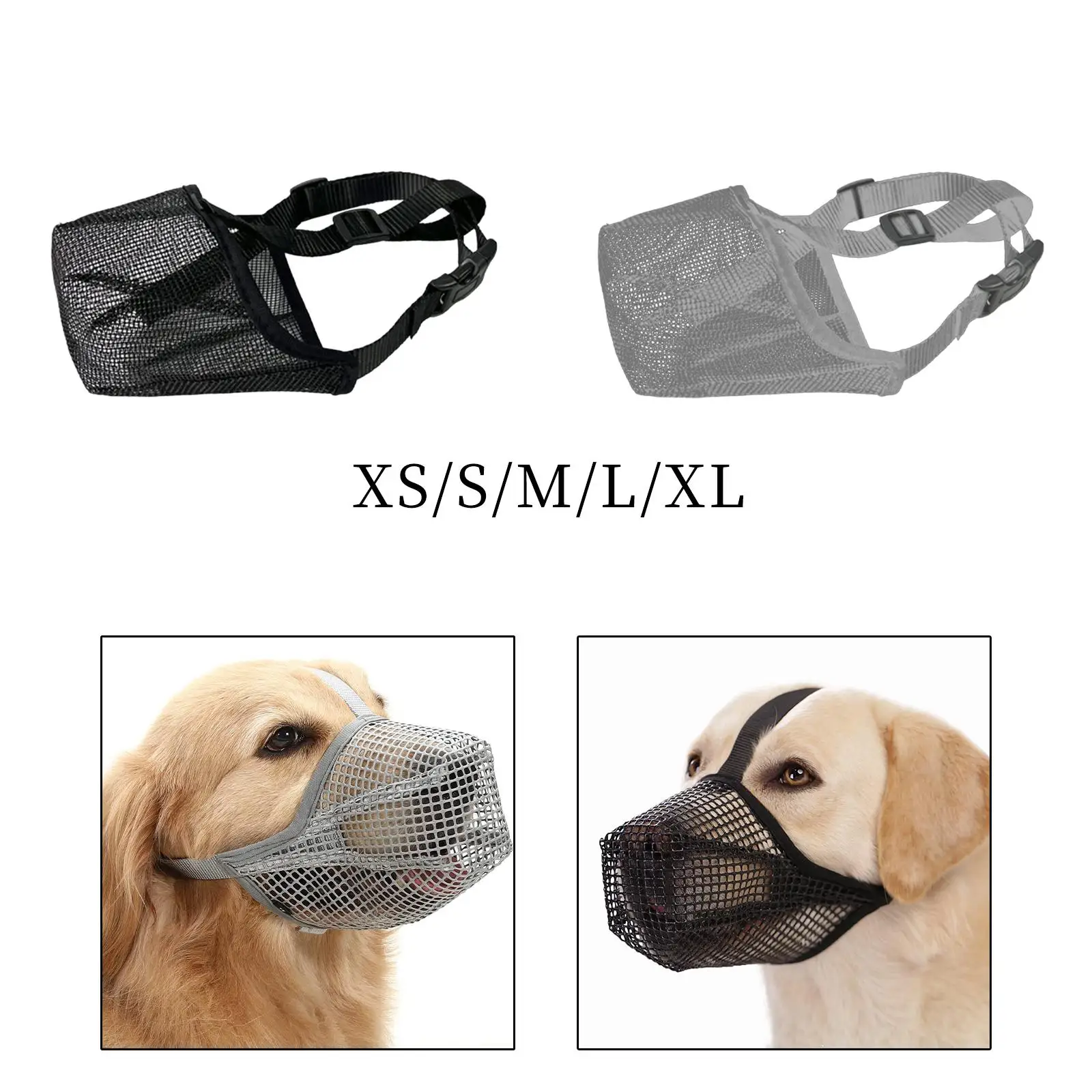 Bozal de malla ajustable para perro – entrenamiento y conducta - imagen 2