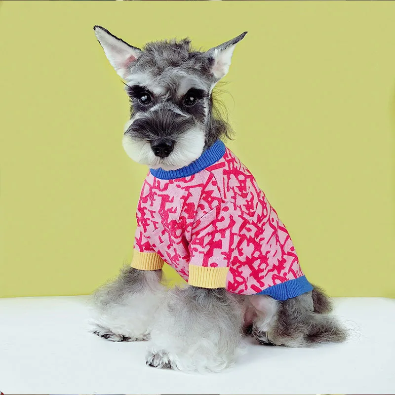 Jopet-ropa de moda para mascotas, abrigo de invierno, suéter para perros pequeños y medianos, ropa para mascotas Schnauzer Corgi - imagen 3