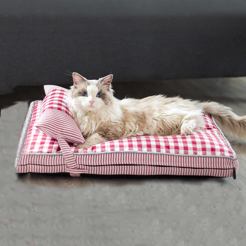 Perrera Universal para mascotas, cama extraíble y lavable para perros y gatos, colchón para cachorros y gatitos, almohadilla para dormir, suministros de moda para mascotas, cuatro estaciones