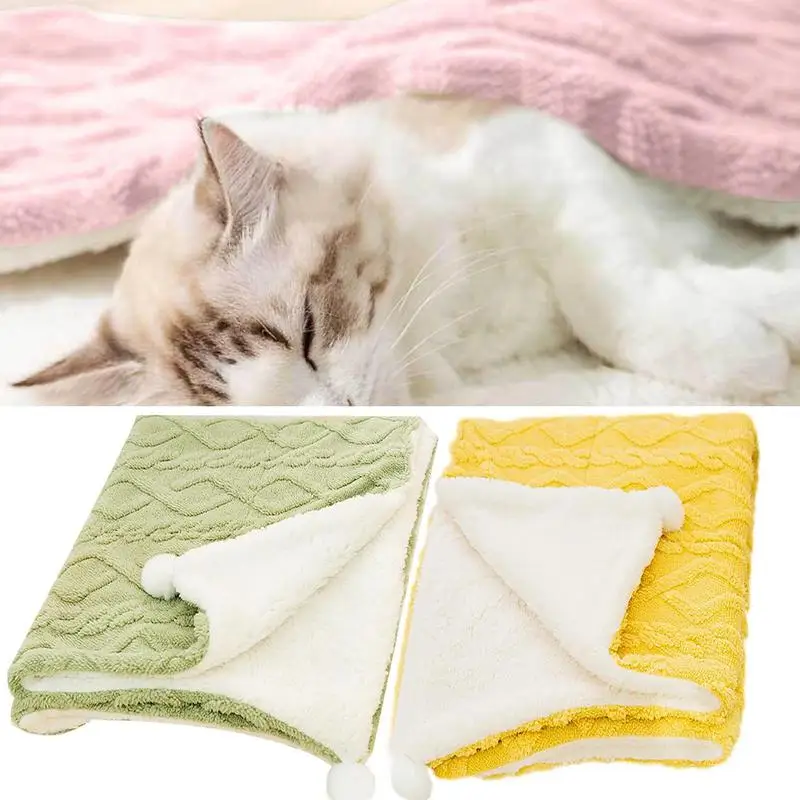 Manta felpa suave para gatos y perros – Ideal para el frío