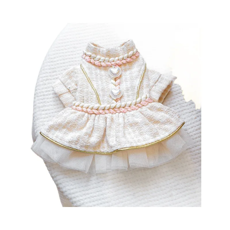 Vestido de lana de otoño e invierno para mascotas, ropa para perros y gatos, vestido de otoño e invierno, ropa para perros pequeños, ropa para cachorros - imagen 5