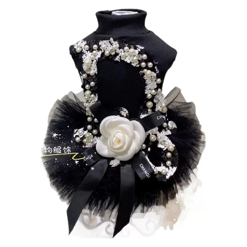 Vestido fiesta para perros pequeños – Estilo princesa para bodas y fiestas - imagen 3