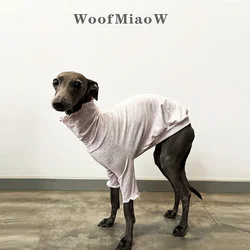 Camiseta elástica de cuello alto para Galgo Italiano – Ropa suave
