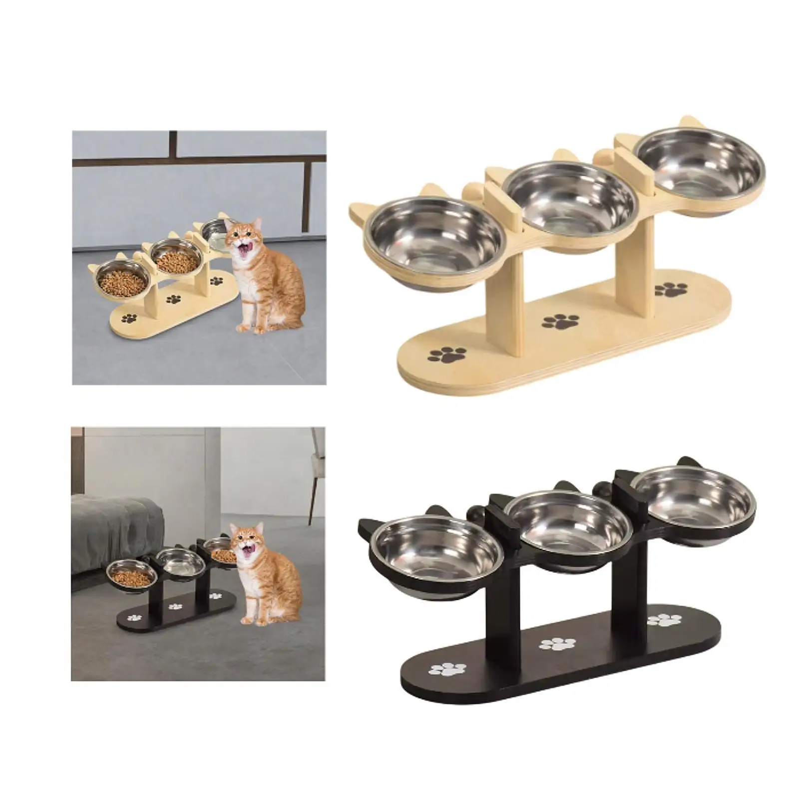 Cat Bowls Elevated Lightweight Pet Food Feeder for Small Dogs and Cats Puppy Cat Bowls Elevated Lightweight Pet Food Feeder for Small Dogs and Cats Puppy