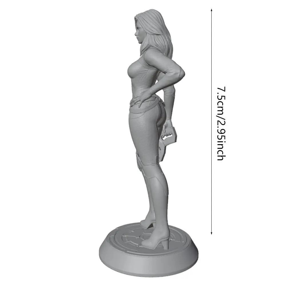 Figura coleccionable de gato Sphynx, diseño futurista sin pintar - imagen 2