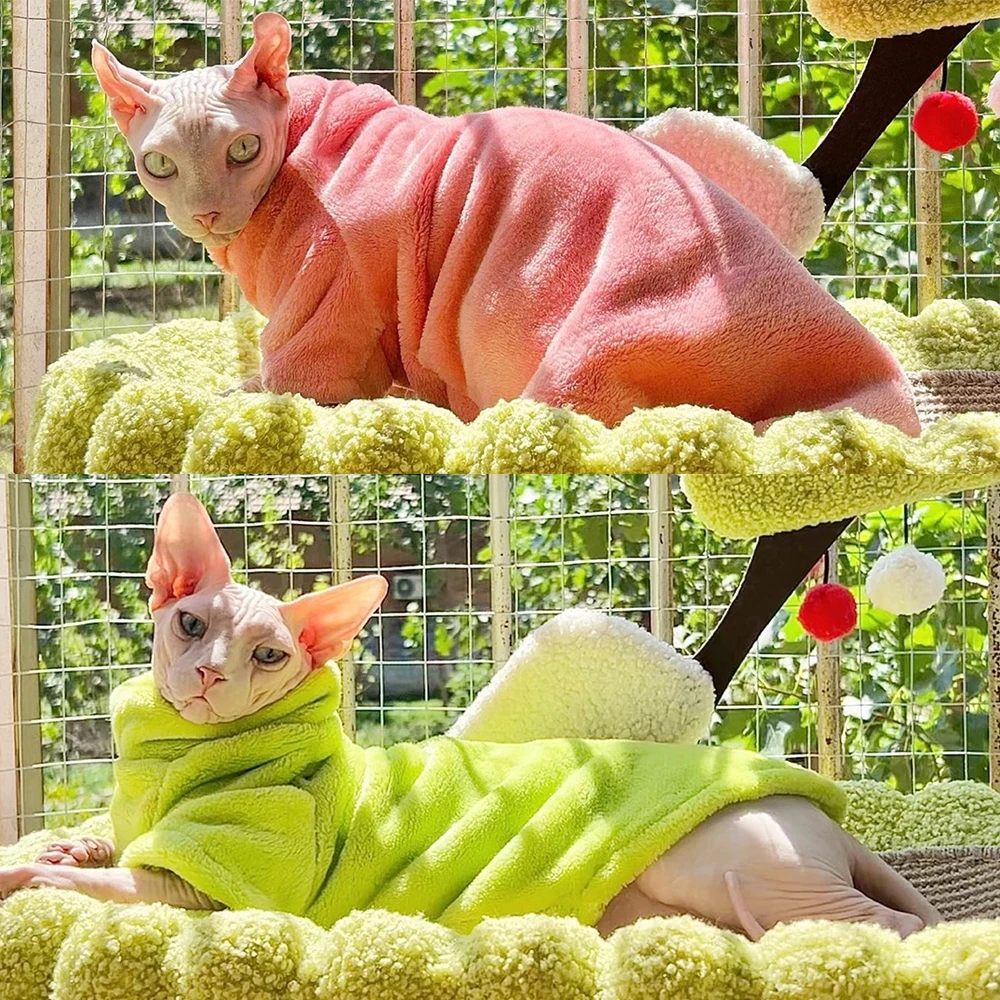 Suéter de invierno para perros y mascotas, ropa cálida y gruesa para gatos, jerséis siameses para gatos y gatitos, trajes para gato sphynx mascotas