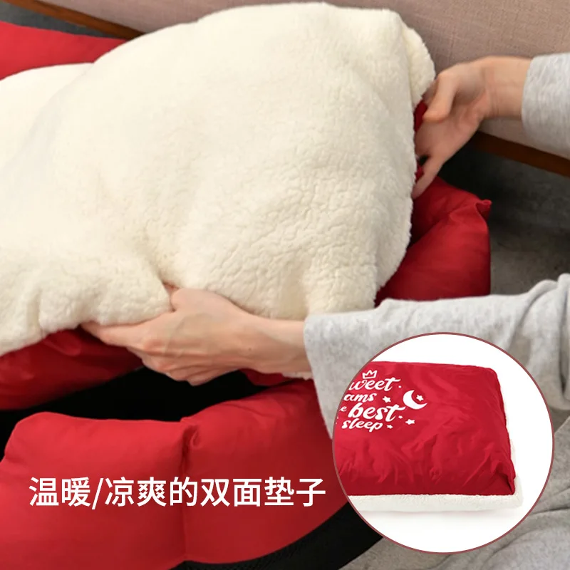 Estera nido de verano para perros, antimordida para todas las estaciones, para perros pequeños y medianos, resistente a la suciedad, estera antiadherente para mascotas, suministros geniales de verano - imagen 3