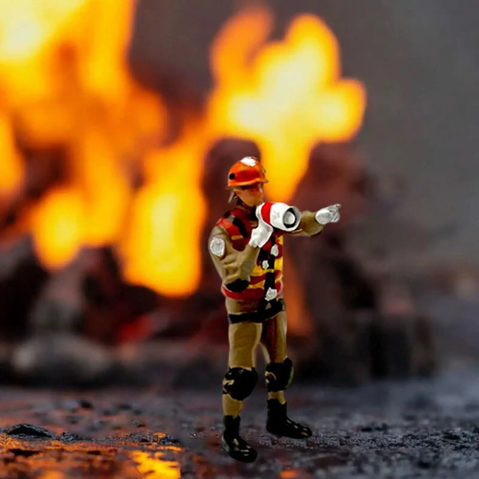 1/64 Scale Firefighter Figure Mini Tiny People Model Diorama Action Figures for Micro Landscapes Photography Props Decoration 1/64 Scale Firefighter Figure Mini Tiny People Model Diorama Action Figures for Micro Landscapes Photography Props Decoration