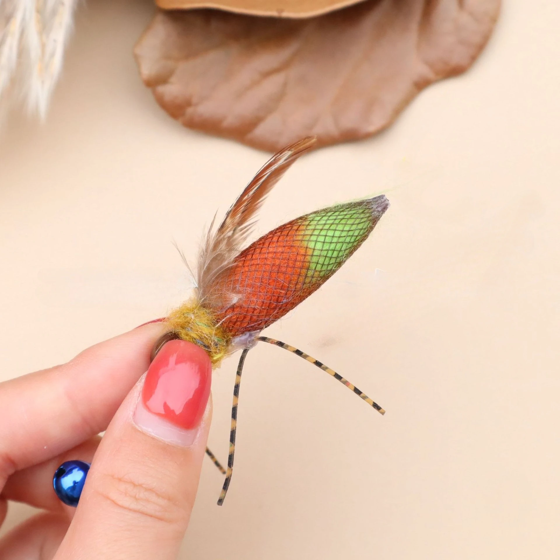 Accesorios de repuesto de pluma de luciérnaga de simulación, palo divertido para gato, varilla Teaser, juguete para mascotas de plástico, 1 ud./2 uds. - imagen 2