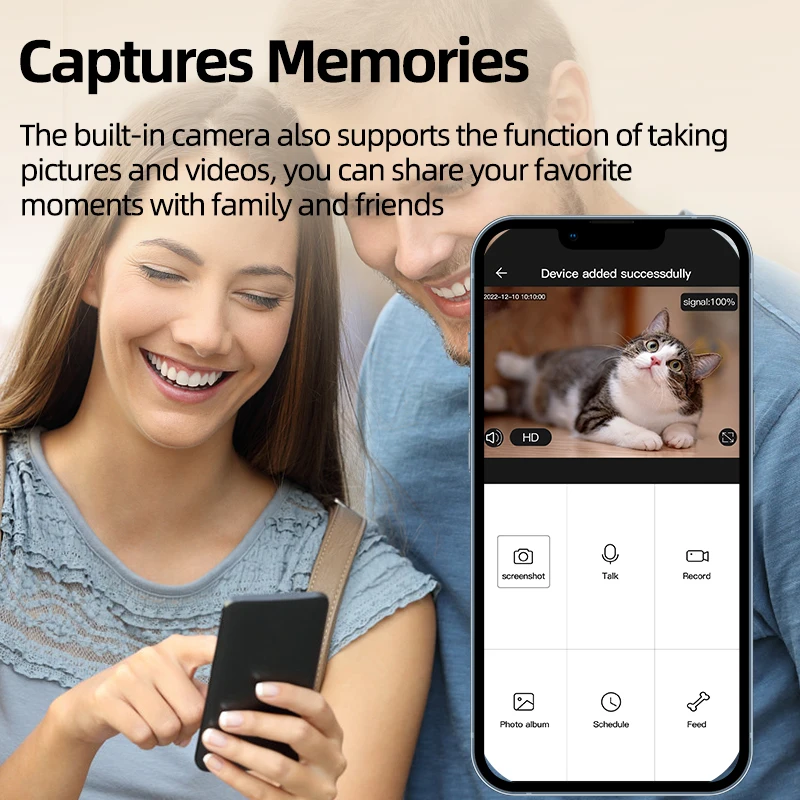 Comedero automático para gatos y perros con cámara - imagen 4