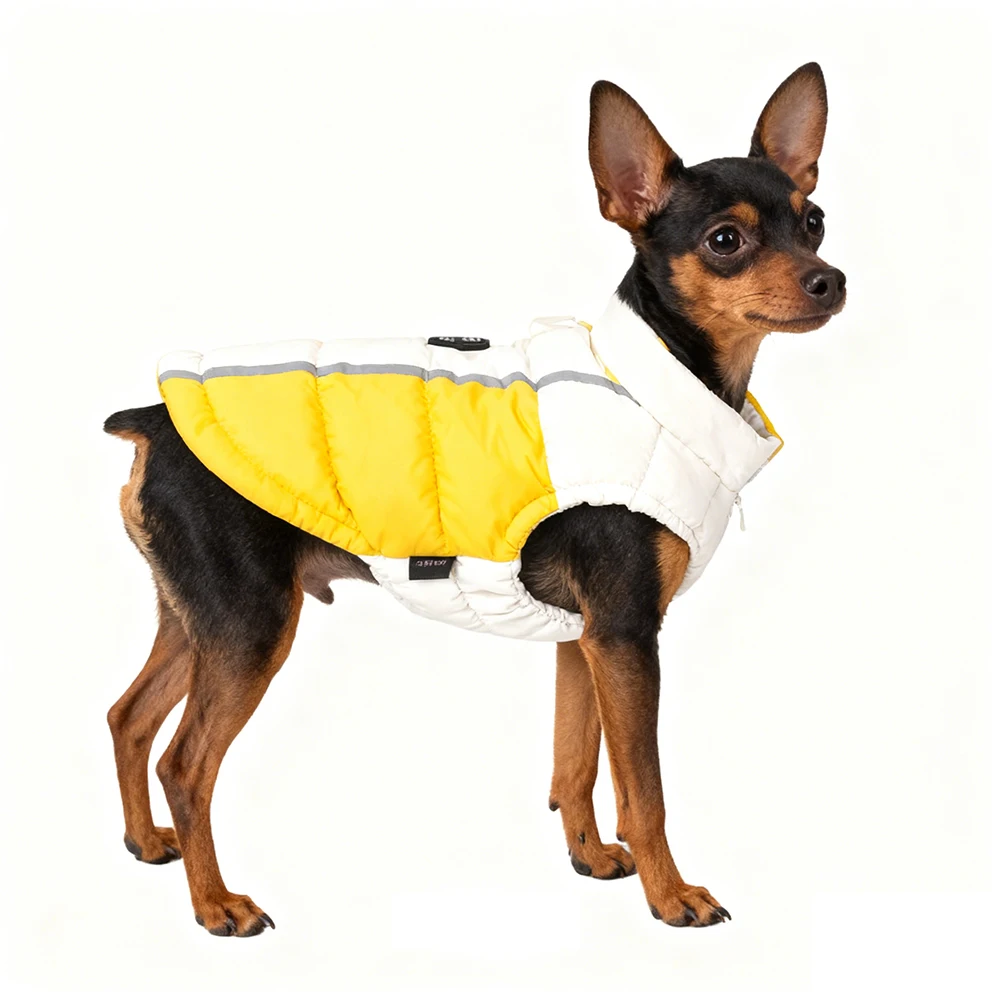Chaqueta de plumón para perro Pinscher - abrigo cálido de invierno