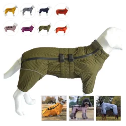 Nueva ropa de algodón impermeable para perros, chaqueta cálida para mascotas, productos para mascotas a prueba de viento gruesos de invierno