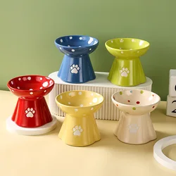 Cuenco ceramico elevado para gatos y perros - comederos ergonomicos