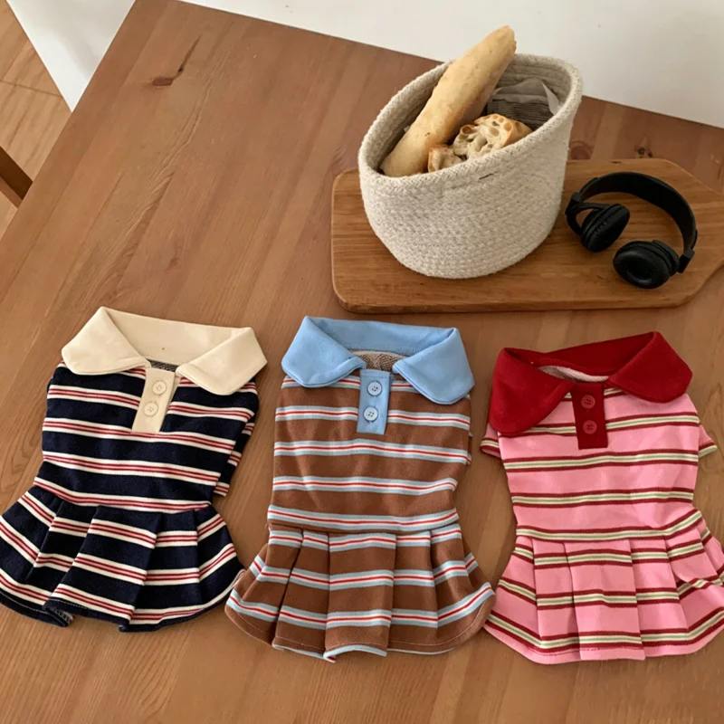 Polo a rayas para Chihuahua – Ropa veraniega ligera de perro - imagen 2