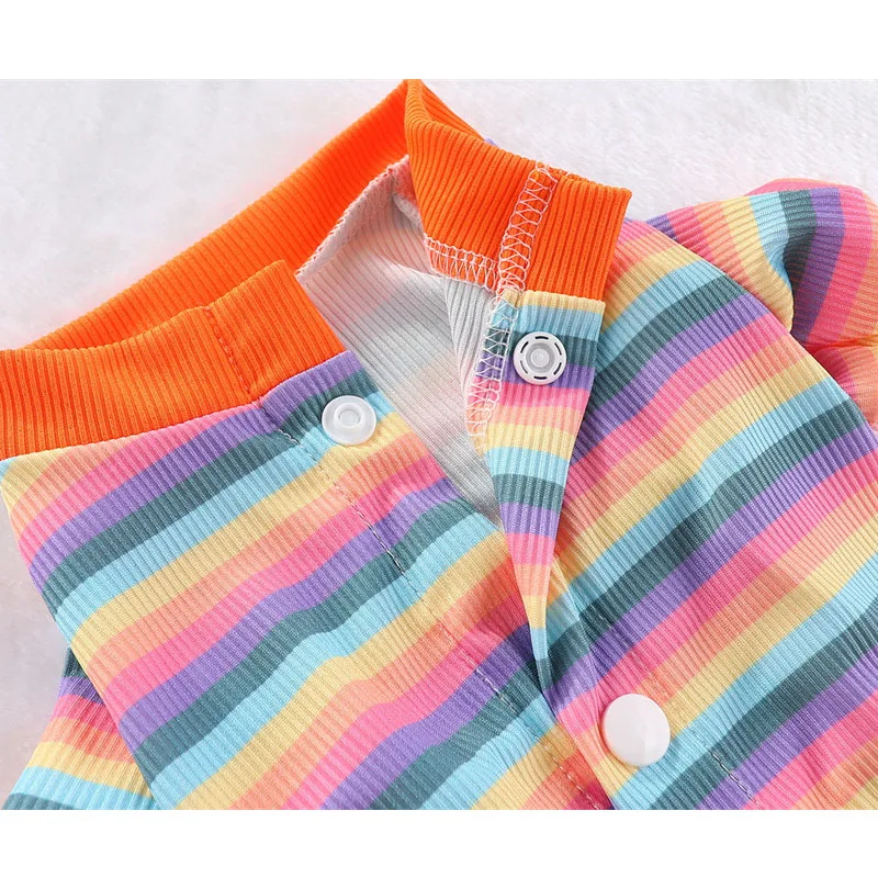 Cárdigan de tiras, ropa para perros, mono con botones, pijamas para perros pequeños y medianos, ropa de cuatro patas, mono para mascotas, mono, pantalones con capucha para cachorros - imagen 3