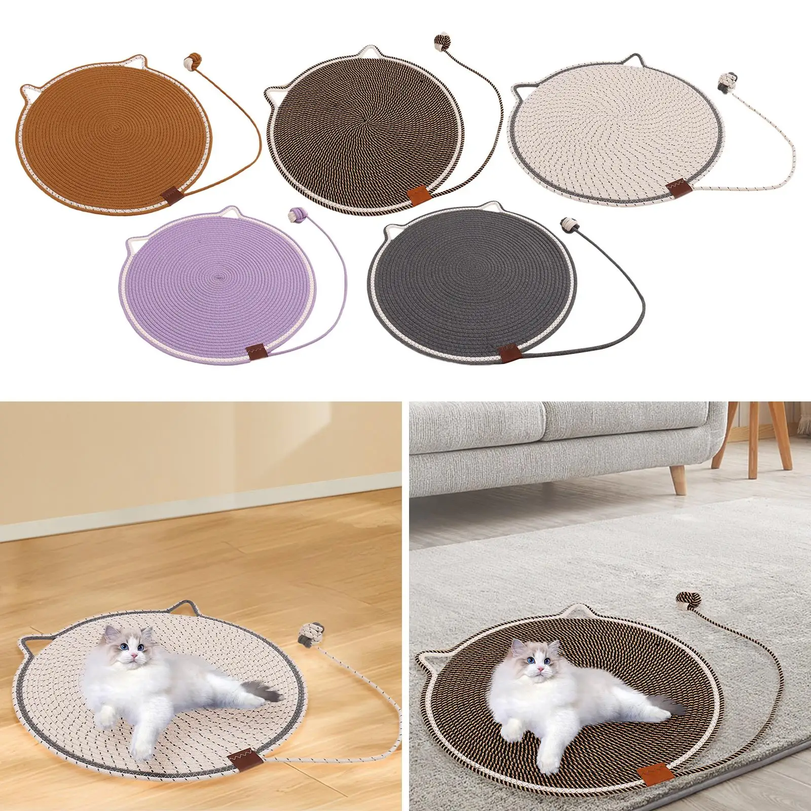 Cat Scratch Mat Floor Scratching Pad Cat Scratcher Pad for Indoor Cats Couch