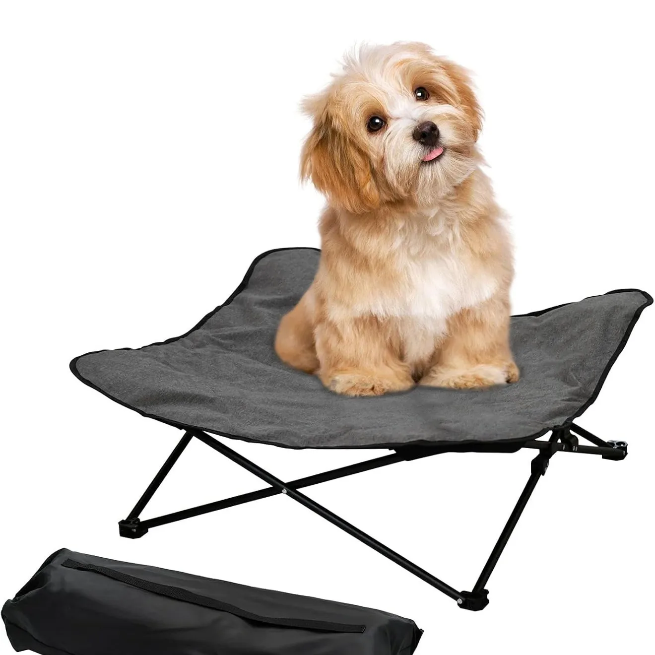 Cama elevada plegable impermeable, resistente a mordeduras para perros - imagen 2
