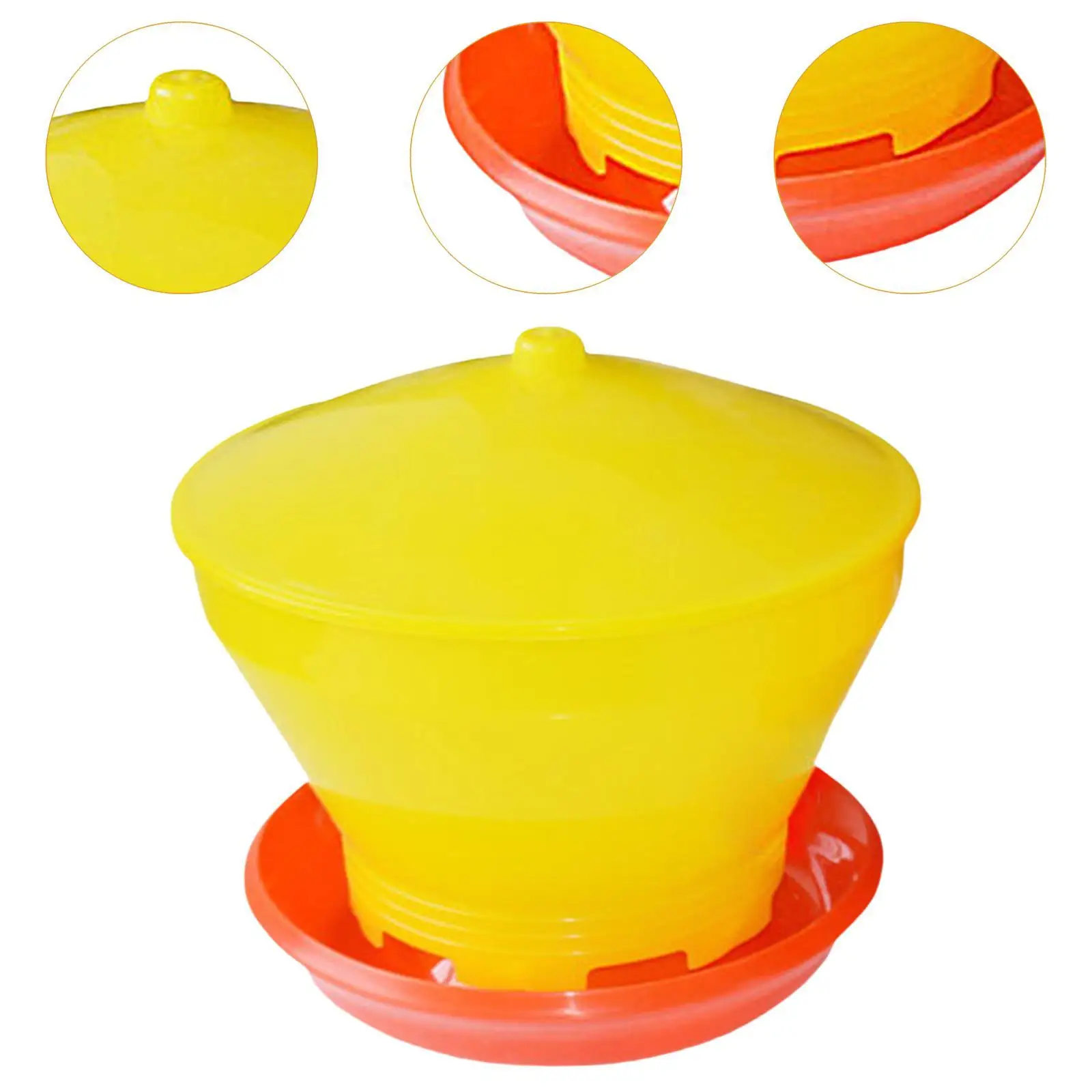 Automatic Chicken Feeder Goose Feeder Large Capacity Pigeon Feeder Automatic Dispensing feed Tray Geese Chook Hen Duck Parrot