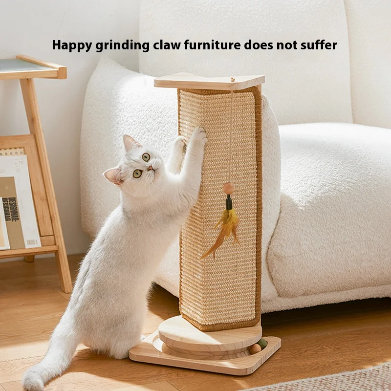 Estera rascadora de Sisal Natural para gatos, esteras para rascar gatos, alfombra Horizontal para rascar el suelo del gato, protege el sofá y las alfombras