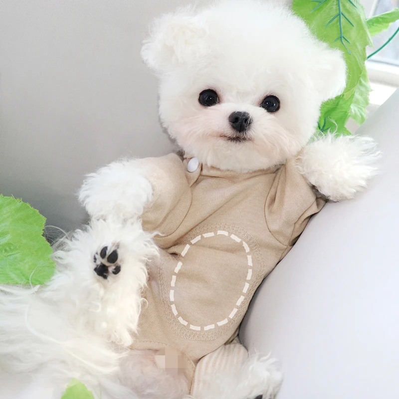 Ropa cálida de algodón para perro y gato, chaqueta protectora para el vientre, Bichon, Teddy, gruesa, suministros para mascotas, accesorios para Otoño e Invierno - imagen 2