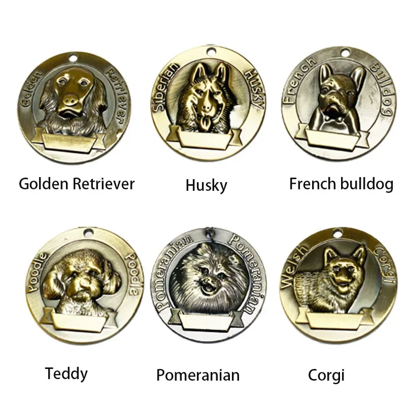 Collar personalizado para mascotas, etiqueta de retrato de identificación con grabado gratis para perros, Chihuahua, placa con nombre antipérdida, arnés, correa, accesorios, cosas para cachorros - imagen 2